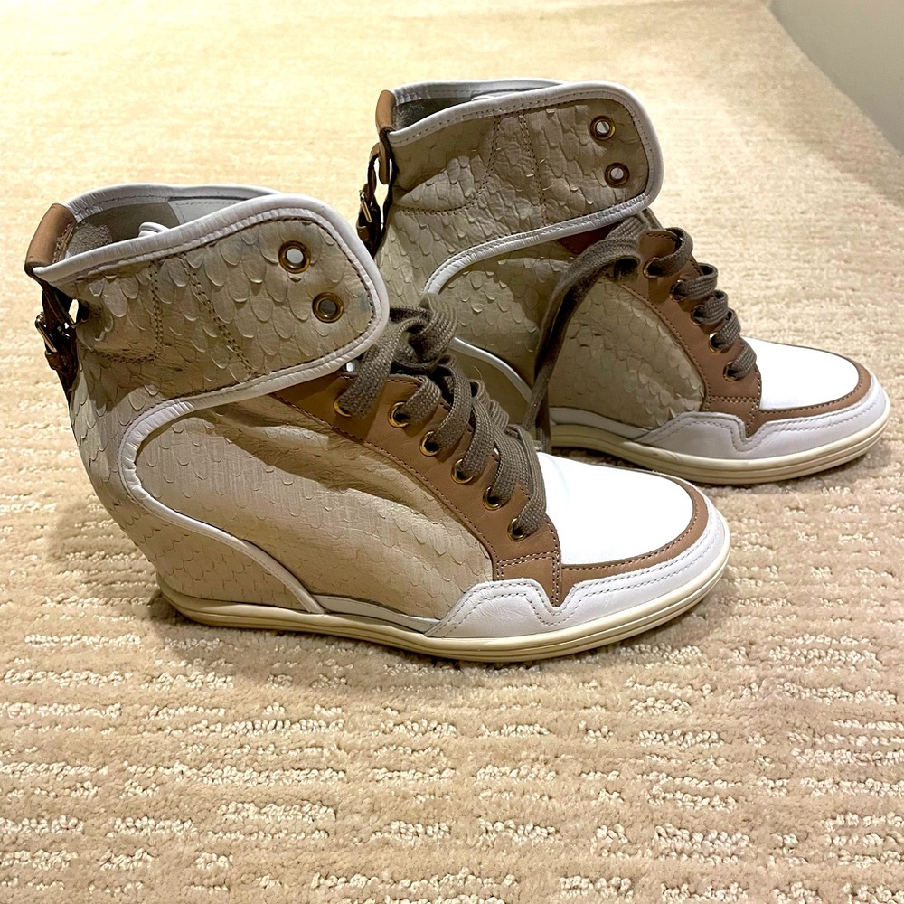 Hogan Wedge High Top Sneakers